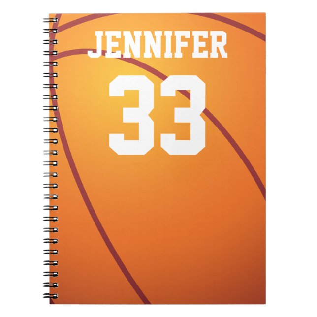 Caderno Espiral Basquetebol personalizado (Frente)