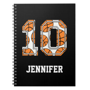 Caderno Espiral Basquetebol personalizado número 10