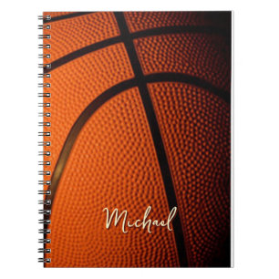 Caderno Espiral Basquetebol Substituir Nome Personalizável