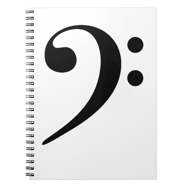 Caderno Espiral Bass Clef Music (Frente)