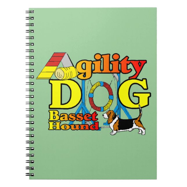Caderno Espiral Basset_Hound_Agilidade (Frente)
