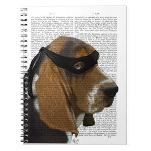 Caderno Espiral Basset Hound Ninja