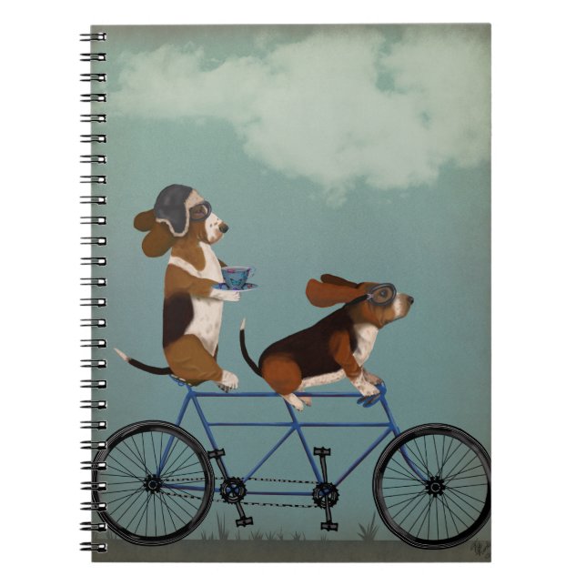 Caderno Espiral Basset Hound Tandem (Frente)