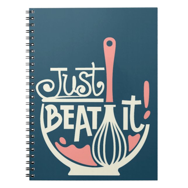 Caderno Espiral Basta Bater, Whisk Cook (Frente)