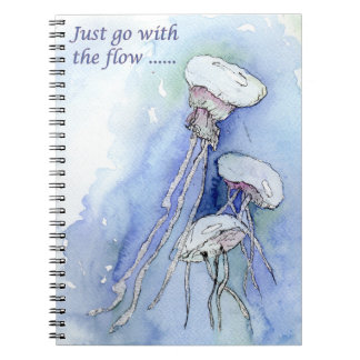 Caderno Espiral Basta ir com o fluxo (a435)