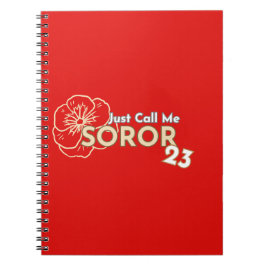 Caderno Espiral Basta Me Chamar De Notebook Crimsom & Cream 2023