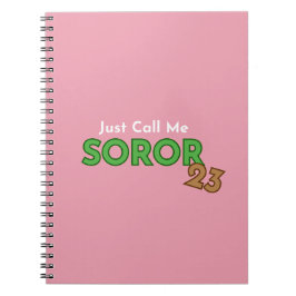 Caderno Espiral Basta Me Chamar De Notebook Soror 2023