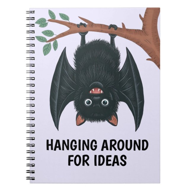 Caderno Espiral Bat de travamento (Frente)