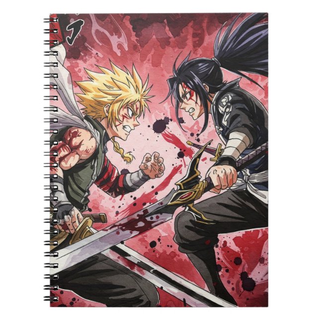 Caderno Espiral Batalha Brilhante por Natasha Us (Frente)