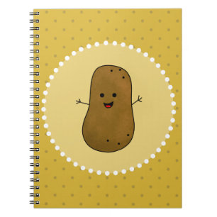Caderno Espiral Batata Feliz