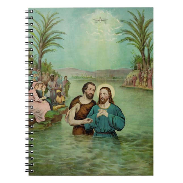 Caderno Espiral Batismo de Jesus Cristo (Frente)