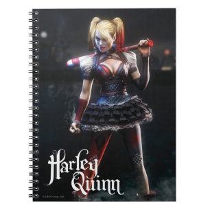 Caderno Espiral Batman Arkham Knight   Harley Quinn com Bat