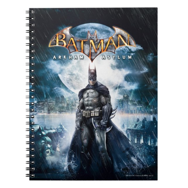 Caderno Espiral Batman: Asilo Arkham | Arte do Cobrir de jogos (Frente)