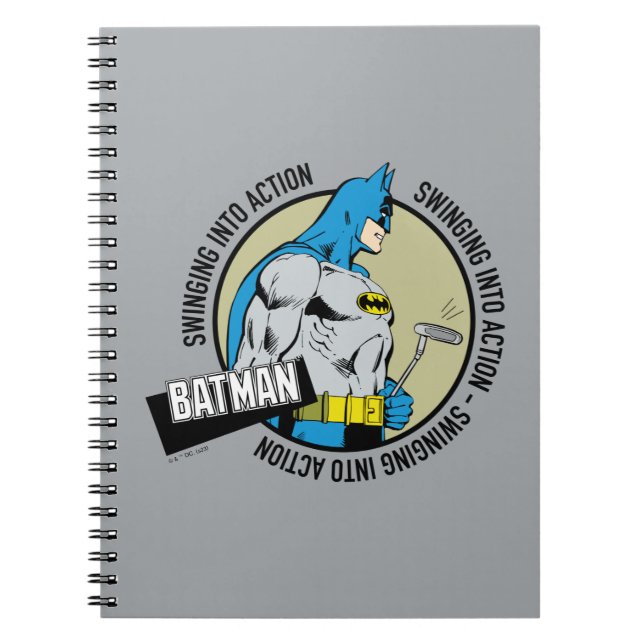 Caderno Espiral Batman Golfing - Passando à Ação (Frente)
