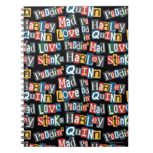 Caderno Espiral Batman   Harley Quinn Ransom Note Style