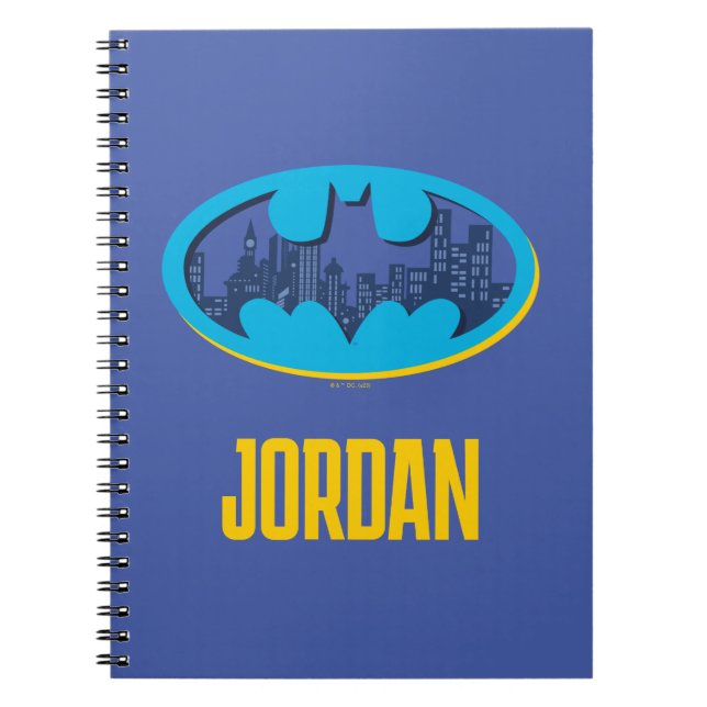 Caderno Espiral Batman | Símbolo da cidade de Arkham (Frente)
