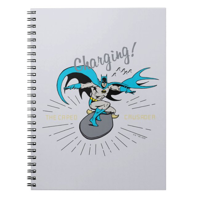 Caderno Espiral Batman Surfing - Carregando! (Frente)