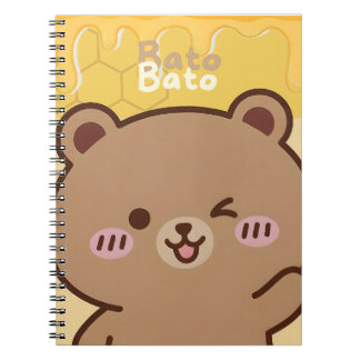 Caderno Espiral "Bato Bato" Honey Bear Spiral Notebook 