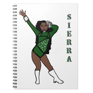 Caderno Espiral Batonista Tartaruga Verde Acento Branco A