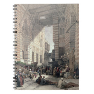 Caderno Espiral Bazar dos comerciantes de seda, o Cairo, de
