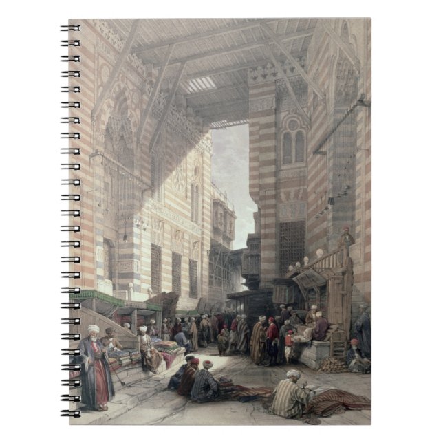 Caderno Espiral Bazar dos comerciantes de seda, o Cairo, de (Frente)