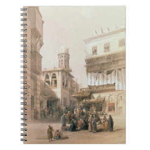 Caderno Espiral Bazar dos Coppersmiths, o Cairo, de "Egipto e