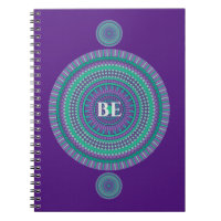 "BE" Blue/Green Custom Mandala Mantra