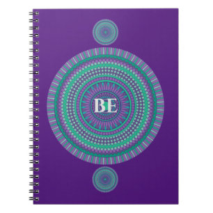 Caderno Espiral "BE" Blue/Green Custom Mandala Mantra