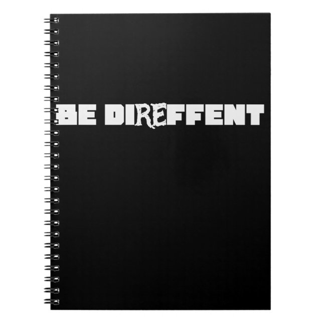 Caderno Espiral Be Direffent (Frente)