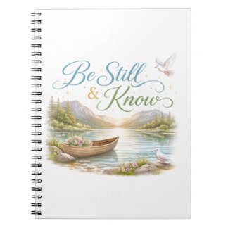 Caderno Espiral Be still and know