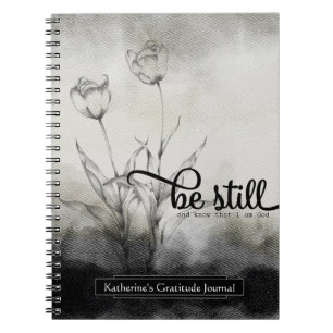 Caderno Espiral Be Still Bible Verse Journal