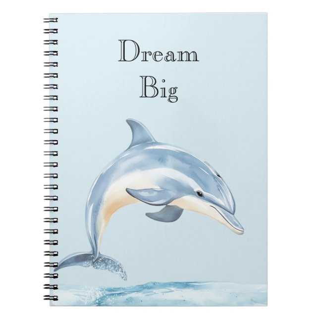 Caderno Espiral Beach Ocean Dolphin (Frente)