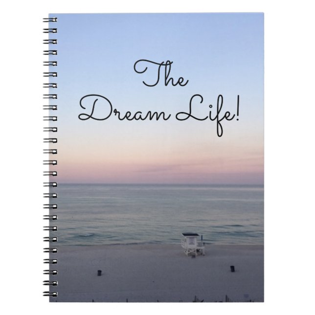 Caderno Espiral Beach Sunrise Dream Life (Frente)