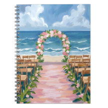 Beach Wedding Aisle Floral Watercolor