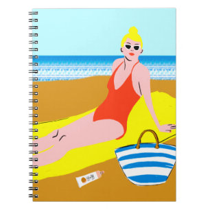 Caderno Espiral Beachy Keen - Amarelo