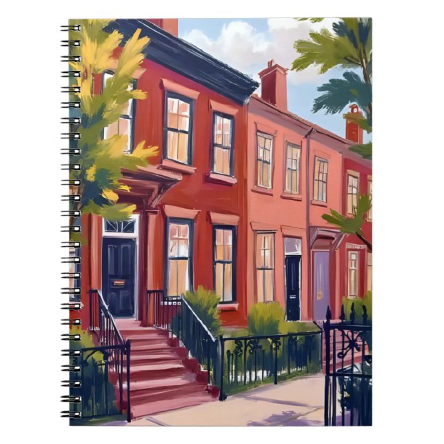 Caderno Espiral Beacon Street Boston Massachusetts (Frente)