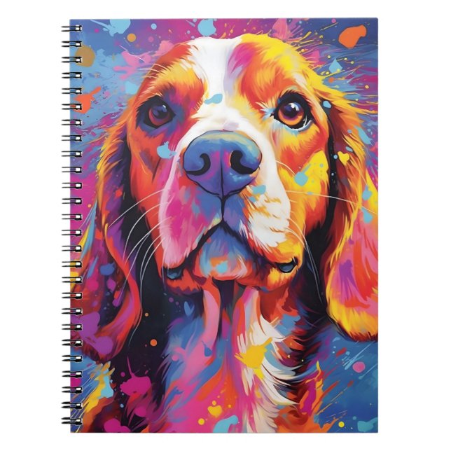 Caderno Espiral Beagle Colorida (Frente)