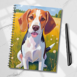 Caderno Espiral Beagle Dog Art Painting
