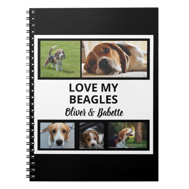 Caderno Espiral Beagle lança uma coleção personalizada de fotos de (Frente)