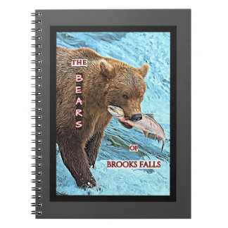 Caderno Espiral Bears of Brooks Falls Vazio Notebook