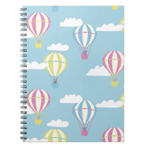 Caderno Espiral Bears & Rabbit Hot Air Balloday Out