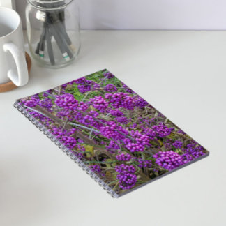 Caderno Espiral Beauté Americana Roxa Botânica