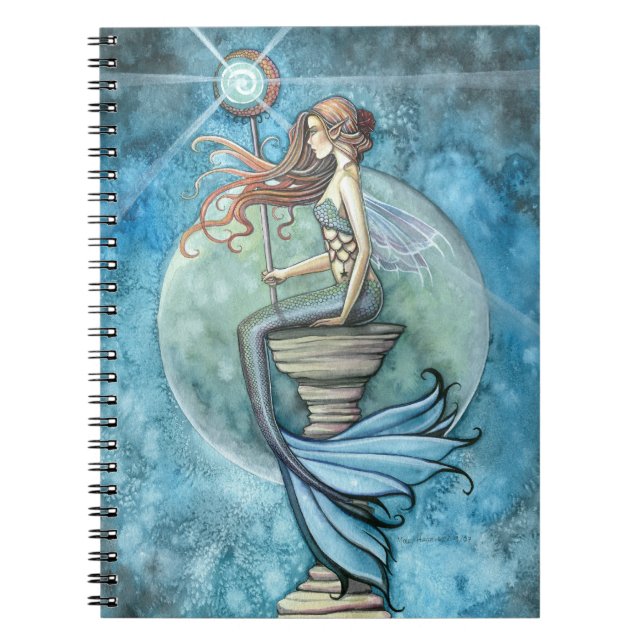 Caderno Espiral Beautifu Sereia e Lua (Frente)