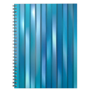 Caderno Espiral Beautiful abstract vertical blue background with l