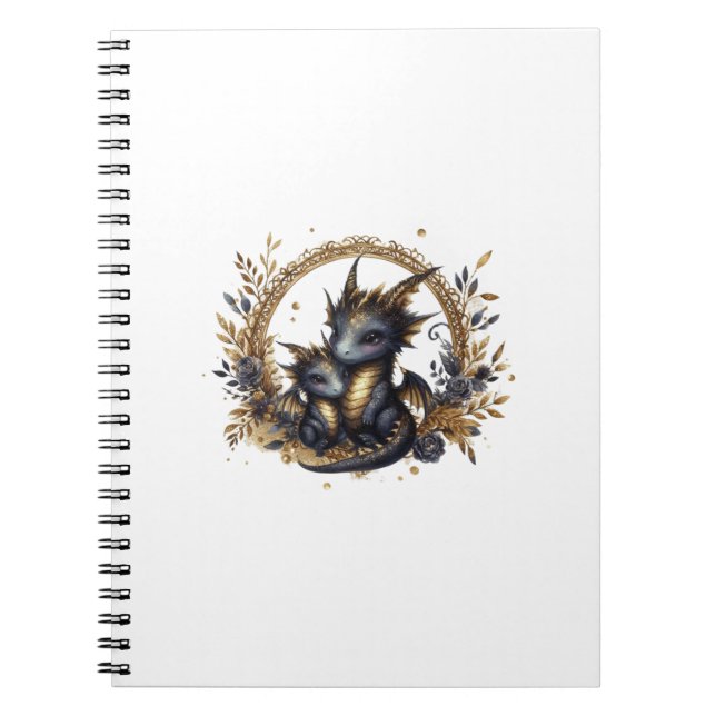 Caderno Espiral beautiful dragons (Frente)