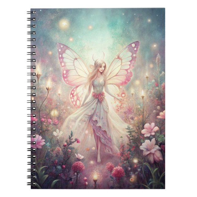Caderno Espiral Beautiful Fairy in Garden (Frente)