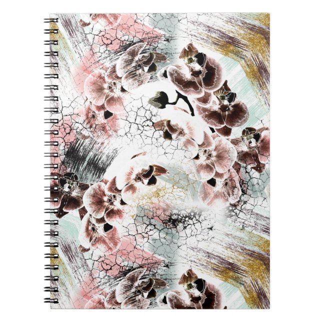 Caderno Espiral Beautiful orchid stylish (Frente)