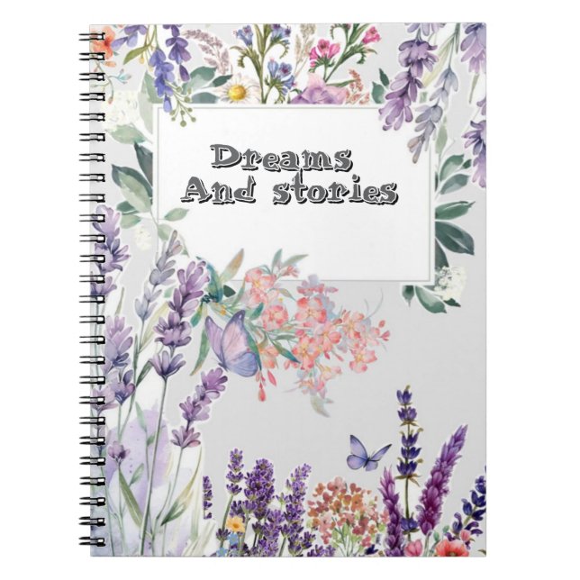Caderno Espiral Beautiful tulips flower notebook (Frente)