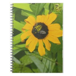 Caderno Espiral Bebê descendo em um notebook fotográfico com flore