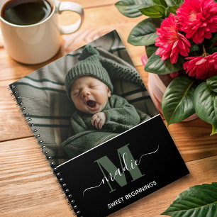 Caderno Espiral bebê fofofomonograma personalizado
